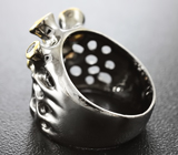 Серебряное кольцо с разноцветными сапфирами Серебро 925