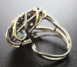 Серебряное кольцо с разноцветными сапфирами Серебро 925