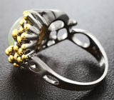 Серебряное кольцо с кристаллическим эфиопским опалом Серебро 925