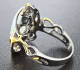 Серебряное кольцо с эфиопским опалом Серебро 925