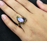 Серебряное кольцо с эфиопским опалом Серебро 925