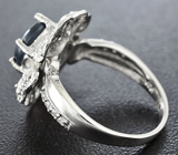 Серебряное кольцо со звездчатым сапфиром Серебро 925