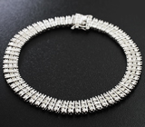 Серебряный браслет с 50 бриллиантами Серебро 925