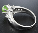 Изящное серебряное кольцо с демантоидом Серебро 925
