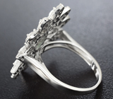 Чудесное серебряное кольцо с изумрудом Серебро 925