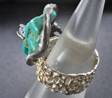Серебряное кольцо с бирюзой и опалом Серебро 925