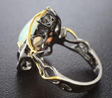 Серебряное кольцо с эфиопским опалом Серебро 925