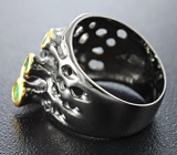 Серебряное кольцо с изумрудами Серебро 925