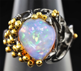 Серебряное кольцо с эфиопским опалом Серебро 925