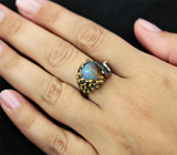 Серебряное кольцо с эфиопским опалом Серебро 925