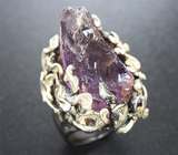 Серебряное кольцо с необработанным аметистом Серебро 925