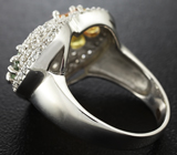 Оригинальное серебряное кольцо с сапфирами Серебро 925