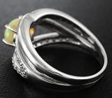 Прелестное серебряное кольцо с эфиопским опалом Серебро 925