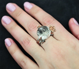 Серебряное кольцо с гошенитом Серебро 925