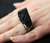 Серебряное кольцо с кристаллом шерла Серебро 925