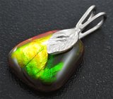 Кулон с аммолитом аммонита