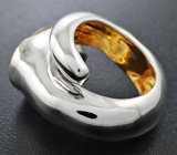 Серебряное кольцо с рутиловым кварцем Серебро 925