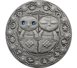 Серебряная арт-монета «Близнецы» Серебро 925