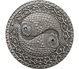 Серебряная арт-монета «Рыбы»