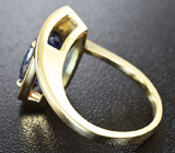 Кольцо с полихромным танзанитом Золото