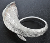 Изысканное серебряное кольцо «Лилия» с жемчужиной Серебро 925