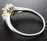 Изящное серебряное кольцо со сфеном Серебро 925