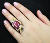 Серебряное кольцо с рубином Серебро 925