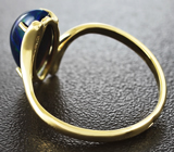 Золотое кольцо с кристаллическим черным опалом 2,15 карат и бриллиантами Золото