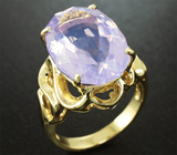 Золотое кольцо с  лавандовым аметистом 9,15 карат Золото