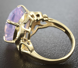 Золотое кольцо с  лавандовым аметистом 9,15 карат Золото