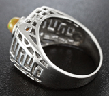 Стильное серебряное кольцо с кристаллическим эфиопским опалом Серебро 925