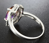 Элегантное серебряное кольцо с чудесным аметрином Серебро 925