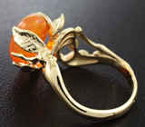 Золотое кольцо с кристаллическим эфиопским опалом 3,9 карат Золото