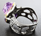 Серебряное кольцо с аметистами Серебро 925