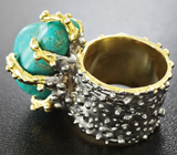 Серебряное кольцо с бирюзой Серебро 925