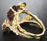 Золотое кольцо с аметрином 9,77 карат, аметистом, желтым сапфиром и бриллиантами Золото