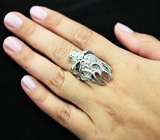Экстравагантное серебряное кольцо с кианитами Серебро 925