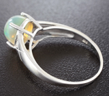Чудесное серебряное кольцо с эфиопским опалом Серебро 925