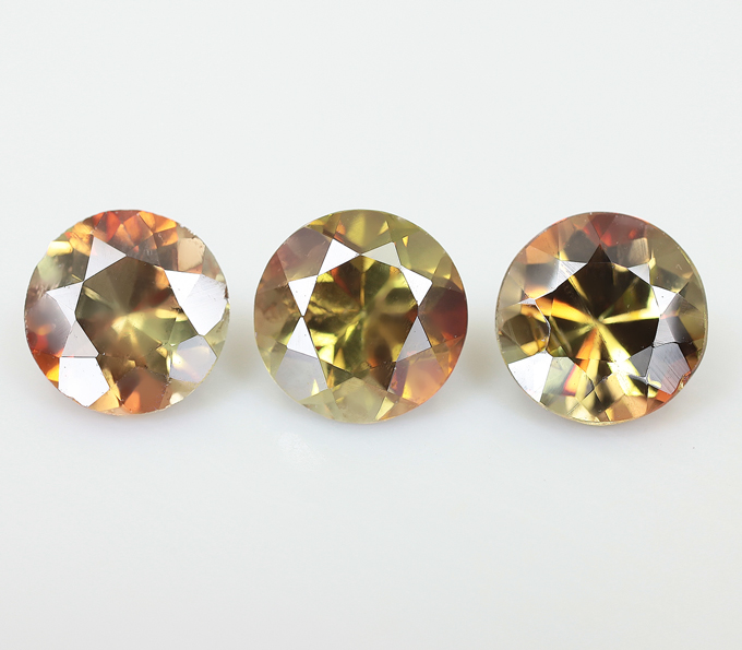 Набор из 3 андалузитов 2,44 карат