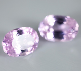 Пара розовых кунцитов 18,3 карат 