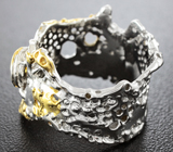 Серебряное кольцо с хромдиопсидом и сфеном Серебро 925