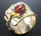 Серебряное кольцо cо скаполитом с эффектом«кошачьего глаза» Серебро 925