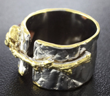 Серебряное кольцо cо скаполитом с эффектом«кошачьего глаза» Серебро 925