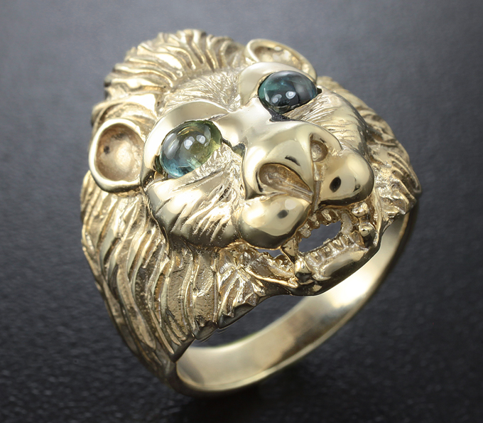 Скульптурное серебряное кольцо с синим и полихромным сапфирами Серебро 925