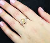 Изящное серебряное кольцо с рутиловым кварцем Серебро 925