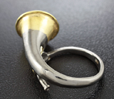 Серебряное кольцо с насыщенно-синими сапфирами Серебро 925