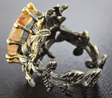 Серебряное кольцо с рутиловым кварцем Серебро 925