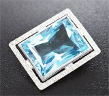 Кулон с чистейшим топазом и бриллиантами