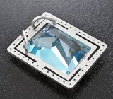 Кулон с чистейшим топазом и бриллиантами