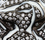 Оригинальное серебряное кольцо «Тигр» Серебро 925